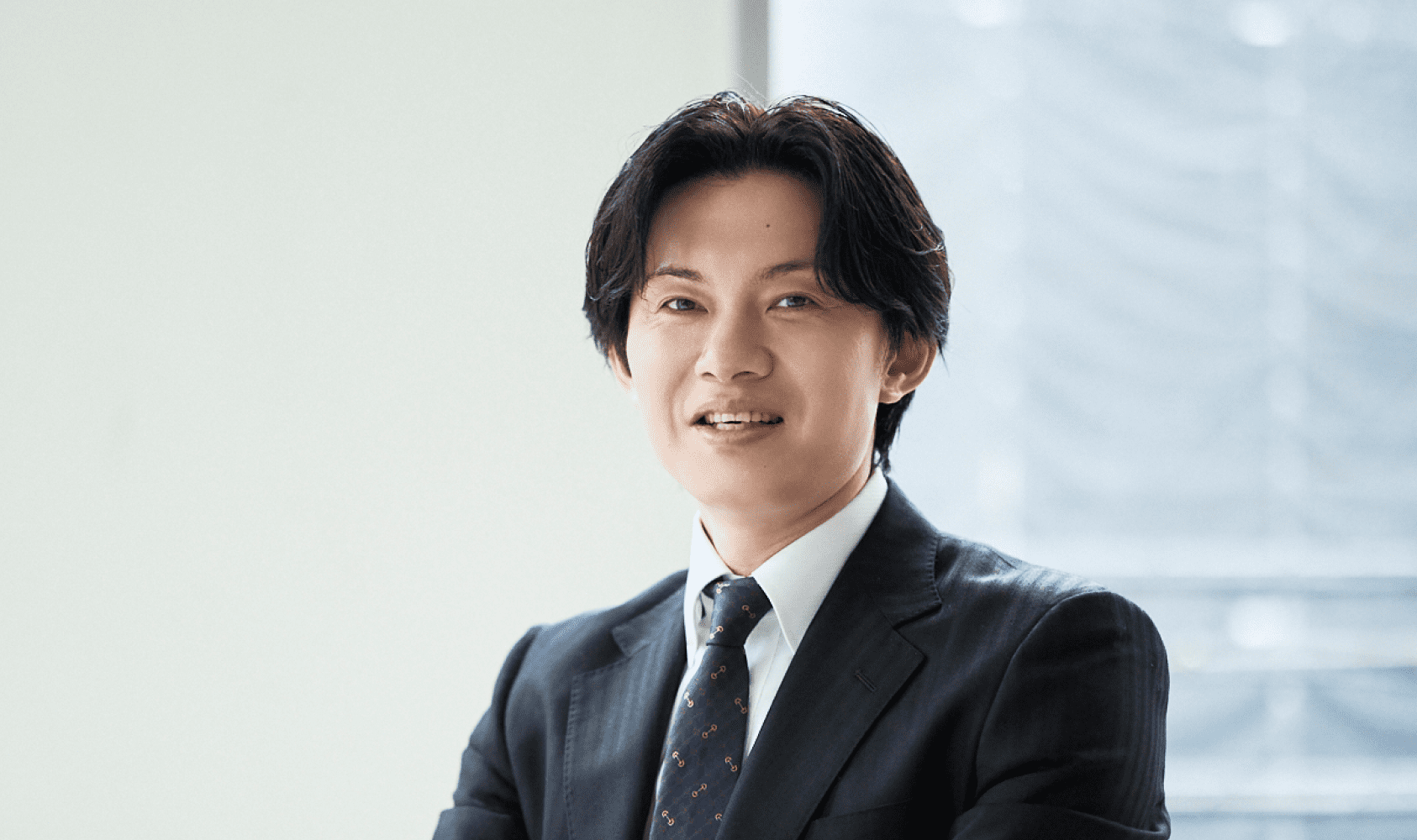 インタビューに答える代表 遠藤勇太